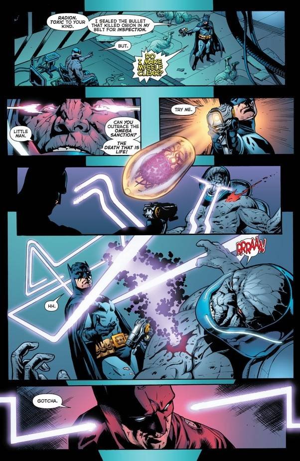 Darkseid escaping radion bullet - Darkseid's True Form Explained