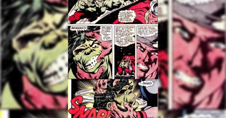 Thor Breaks Hulk's neck an Kills him