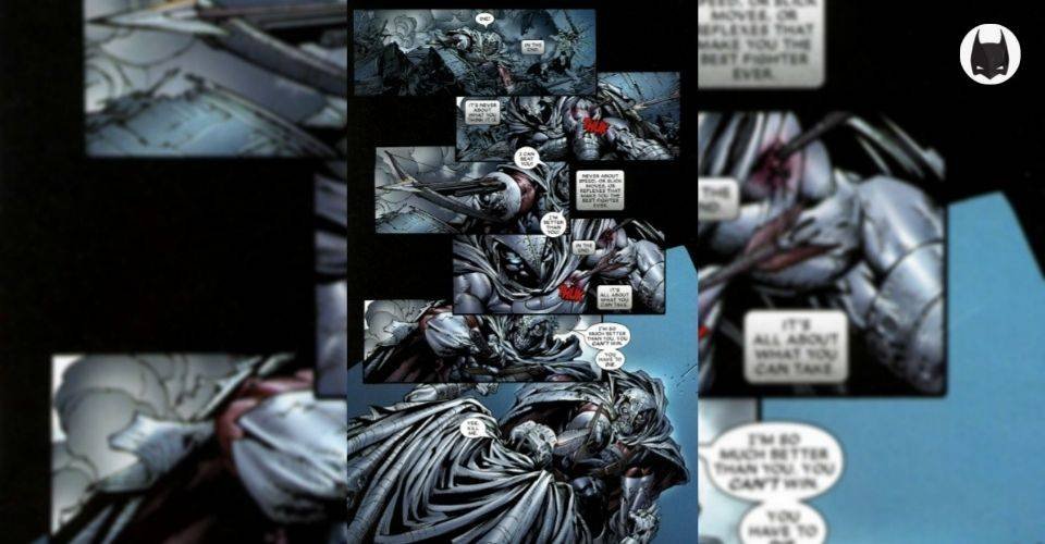 Moon Knight shot with a crossbow