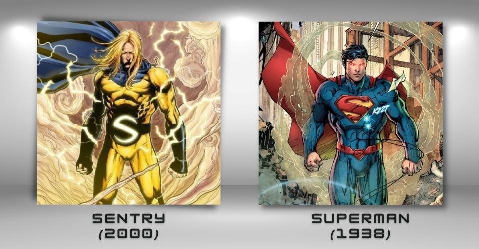 #11 Sentry & Superman - Marvel, DC Copycats