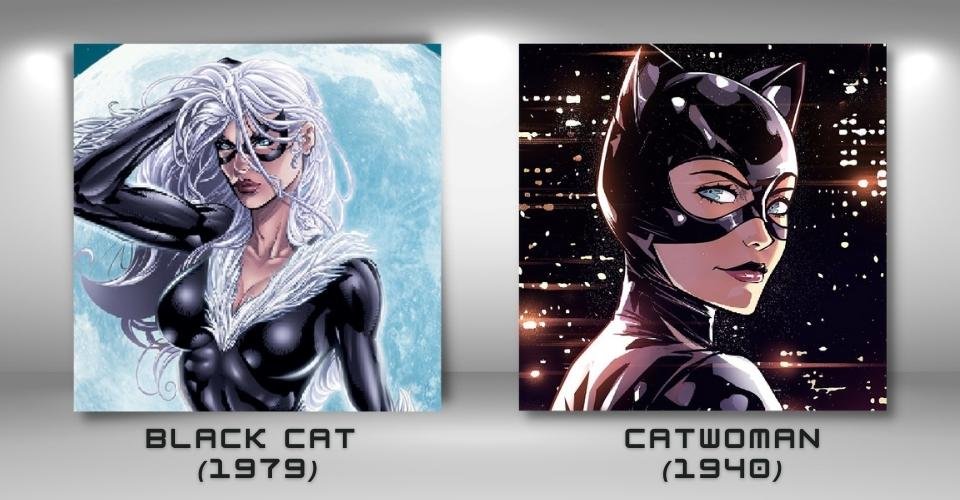 #12 Black Cat & Catwoman - Marvel, DC Copycats