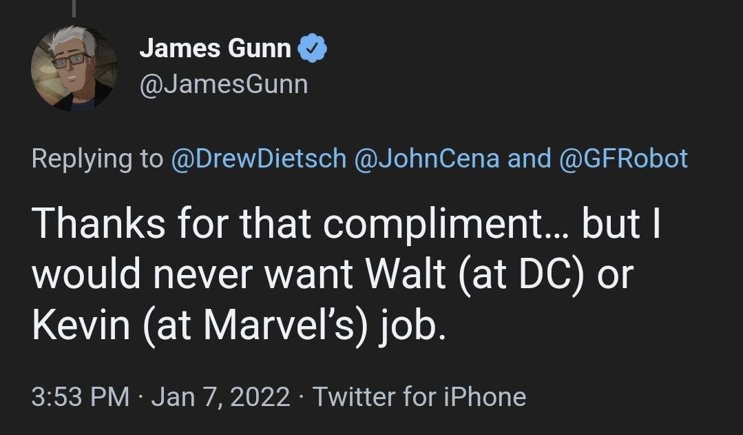 James Gunn's Backfired DC Tweet