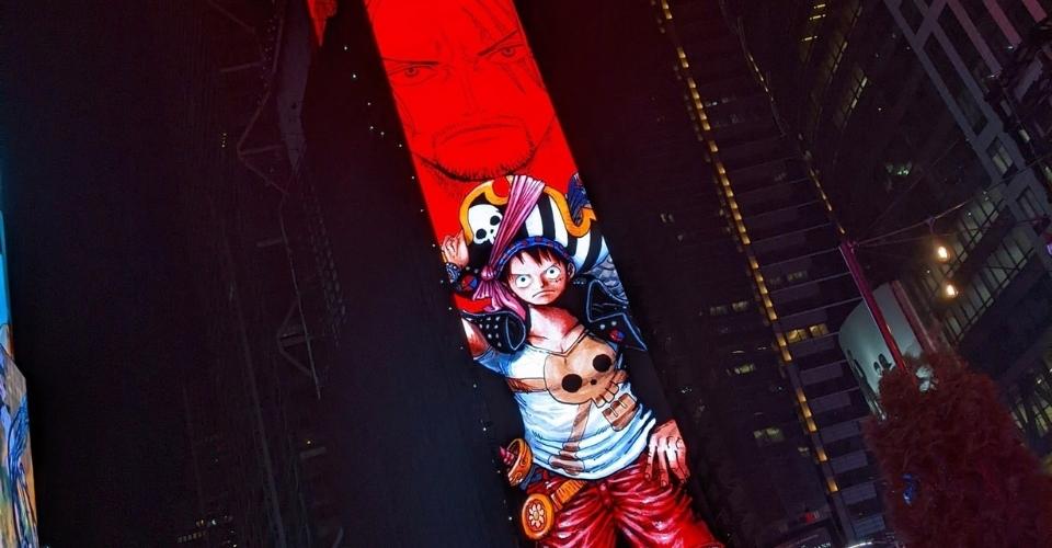 One Piece Film: Red Shines Through Times Square, New York