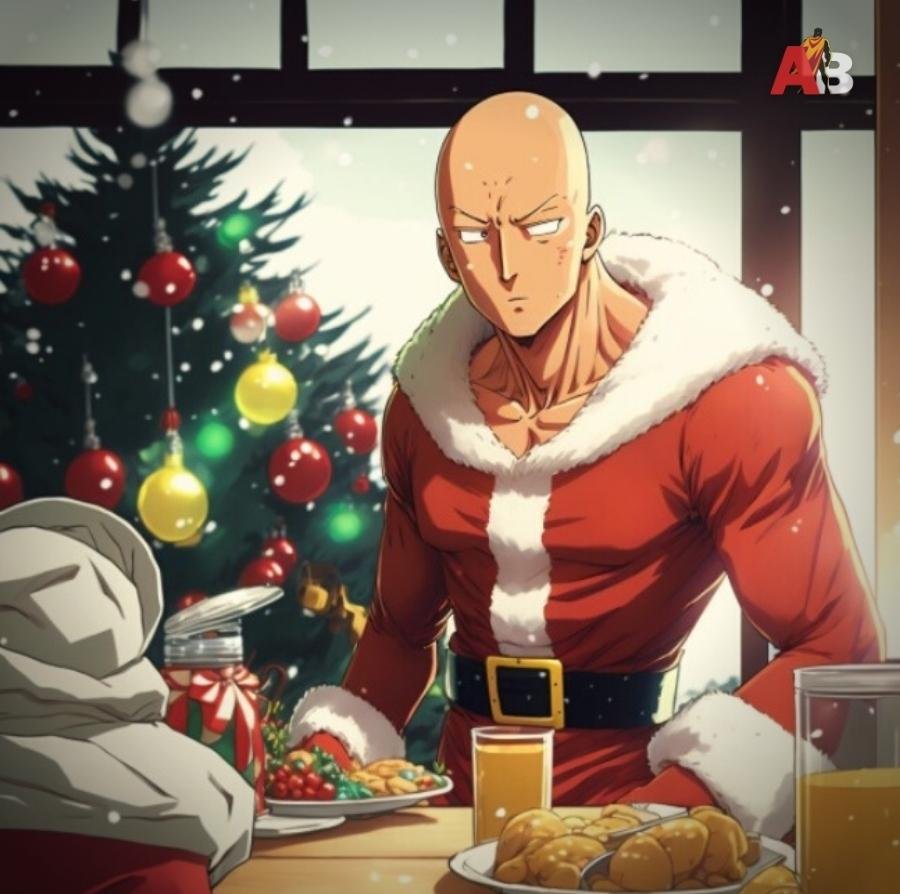 One Punch Man Christmas Story - Saitama thinks of a way to defeat the mosquitoes  by averagebeing.com