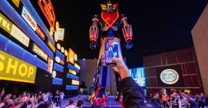 World's Largest Metal Statue Of Grendizer Unveiled In Saudi Arabia