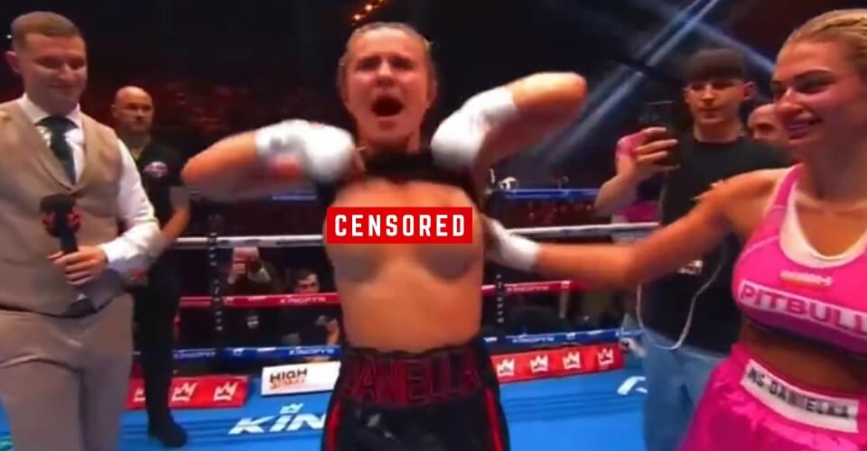 Daniella Hemsley S Flashing Celebration Explained Will The Boxer Be Suspended