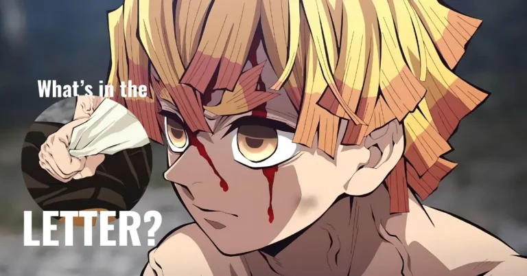 What Letter Did Zenitsu Get & What Did Zenitsu Letter Say in It?
