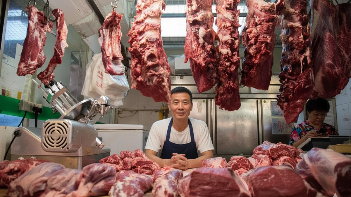 Man Suspects Wife Because the Meat Was Too Cheap 1 A 60-year-old man from Songyuan City in Jilin Province, China, attacked his wife because she got a discount on pork